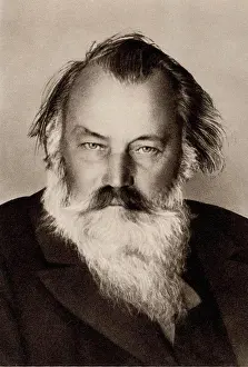 Music Prints: Johannes Brahms (1833-1897) German composer