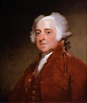 Picture Frame Prints: John Adams; oil on wood; c. 1821 Gilbert Stuart; American; 1755 - 1828