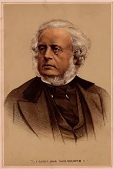 Politician Prints: John Bright (1811-1889) British radical statesman