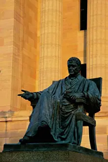 City Location Prints: John Marshall Statue Philadelphia Museum of Art Philadelphia Pennsylvania, USA