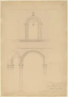 Brick Prints: John Russell Pope, Bologna Brick Wall, c 1896 Bologna Brick Wall