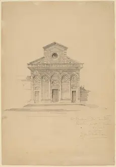 Pope Prints: John Russell Pope, St Andrea, Pistoia, c 1896 St. Andrea, Pistoia