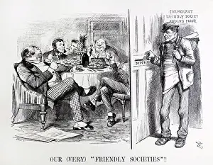 Cartoon Prints: John Tenniel cartoon titled Enquiry by the Registrar General