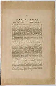 Bishop Prints: JOHN TILLOTSON, ARCHBISHOP OF CANTERBURY