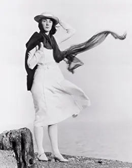 1980s Prints: Jojo Cole, Full-Length Publicity Portrait for the Masterpiece Theater TV Film