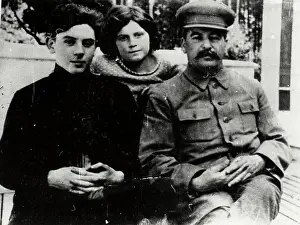 Soviet Prints: Josef Stalin with daughter Svetlana and son Vasily (1921-1962)