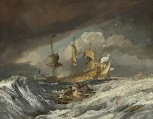 Joseph Prints: Joseph Mallord William Turner, Boats Carrying Out Anchors to the Dutch Men of War