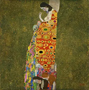Only Women Prints: Joy of pregnancy by Gustav Klimt