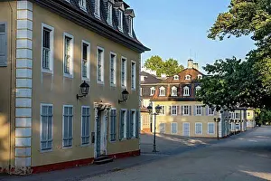 Natural Preserve Prints: Judenbau, Fuerstenbau, historic Wilhelmsbad spa complex by Franz Ludwig von Cancrin