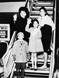 Actresses Prints: Judy Garland With Her Children Liza, Lorna And Joe, 1962