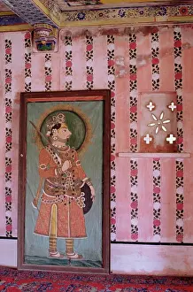 Rajasthan Prints: Juna Mahal old palace, one of the finest examples of a painted palace