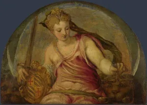 Justice Prints: Justice by Salviati, Giuseppe (1520-1575) / National Gallery