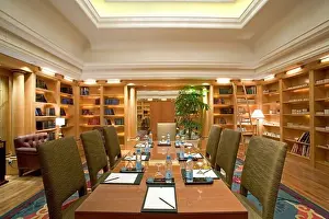 Orient Prints: JW Marriott Hotel Shanghai, world highest library, 60th floor, board room