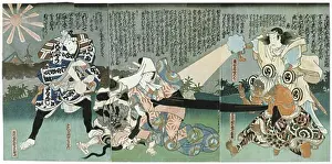 Arts Culture And Entertainment Prints: Kabuki theatre actor Bando Mitsugoro by Utagawa Kunisada