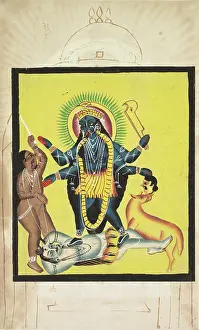 Dangerous Prints: Kali Standing on Shiva (verso), c