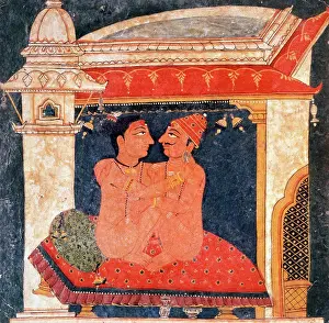Influence Prints: Kama Sutra Lovers: Nepal Under Pahari's Influence Indian Art Victoria & Albert Museum