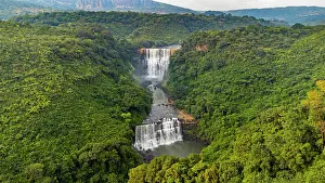 Pure Prints: Kambadaga waterfalls, Fouta Djallon, Guinea Conakry, West Africa, Africa