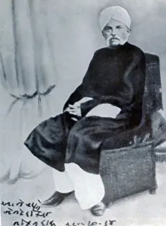 Nation Prints: Karamchand Uttamchand Gandhi (1822-1885)also known as Kaba Gandhi was a political figure in Porbandar