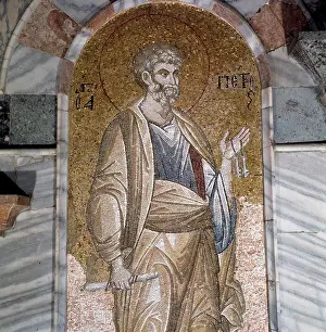 Peter Prints: Kariye Camii, Istanbul, St Peter, 14th century mosaic