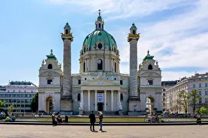 Architektur Prints: karlskirche, wien ** karlskirche, vienna, karlskirches, viennas gfk-q31