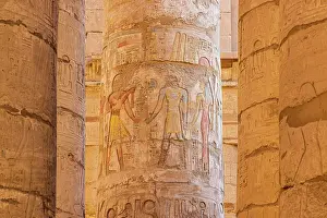 Emily Wilson Prints: Karnak, Luxor, Egypt. Columns of the Great Hypostyle Hall at the Karnak Temple Complex