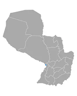 Grafik Prints: Karte von Asuncion in Paraguay - Map of Asuncion in Paraguay Karte von Asuncion in Paraguay - Map of Asuncion