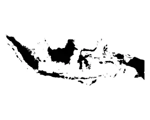 Grafik Prints: Karte von Indonesien - Map of Indonesia Karte von Indonesien - Map of Indonesia Copyright: xZoonar