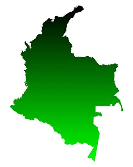 Geography Prints: Karte von Kolumbien - Map of Colombia Karte von Kolumbien - Map of Colombia Copyright: xZoonar