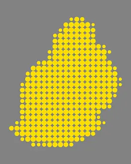 Round Prints: Karte von Mauritius - Map of Mauritius Karte von Mauritius - Map of Mauritius Copyright: xZoonar