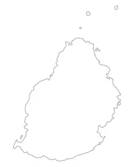 Geography Prints: Karte von Mauritius - Map of Mauritius Karte von Mauritius - Map of Mauritius Copyright: xZoonar