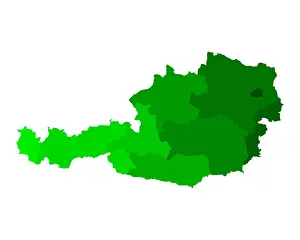 Lower Prints: Karte von Österreich - Map of Austria Karte von Österreich - Map of Austria Copyright: xZoonar