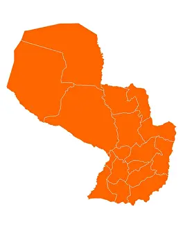 Grafik Prints: Karte von Paraguay - Map of Paraguay Karte von Paraguay - Map of Paraguay Copyright: xZoonar