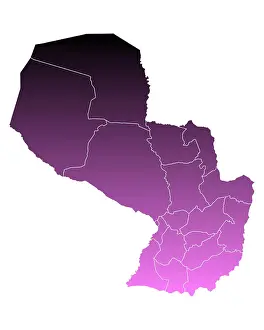 Grafik Prints: Karte von Paraguay - Map of Paraguay Karte von Paraguay - Map of Paraguay Copyright: xZoonar