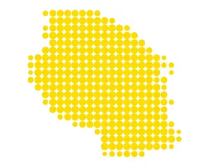 Round Prints: Karte von Tansania - Map of Tanzania Karte von Tansania - Map of Tanzania Copyright: xZoonar