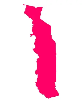 2015 Prints: Karte von Togo - Map of Togo Karte von Togo - Map of Togo Copyright: xZoonar