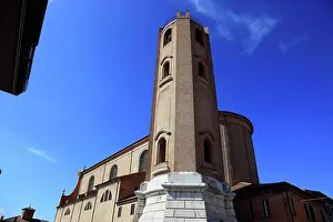Italienisch Prints: Kathedrale, San Cassiano, in der Lagunenstadt Comacchio in der Emilia-Romagna