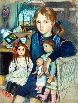 Recognition Prints: Katya by Russian artist Zinaida Serebriakova