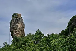 Buildings Prints: Kazchi column, Katskhi column, small monastery on the summit plateau of the limestone column