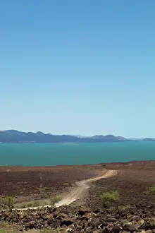 Drought Prints: Kenya, Barren scenery around Loyangalani; Lake Turkana