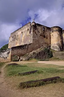 Fortifications Prints: KENYA, MOMBASA, OLD PORTUGUESE FORTRESS, FORT JESUS, BUILT IN 1593
