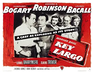 Film Prints: Key Largo is a 1948 film noir directed by John Huston and starring Humphrey Bogart
