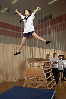 Diverse Prints: Kids Doing Gymnastics