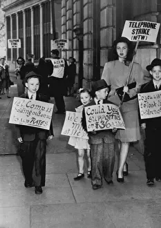 Activist Prints: Kids Join Mom On Picket Line -- Pretty Mrs