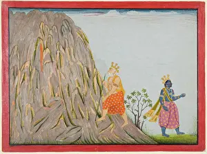 Asleep Prints: King Muchukunda Enters the Realm of Mount Gandhamadana to Attain Salvation
