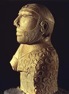 Sculpture In The Round Prints: King-priest. ca. 2000 BC. Limestone