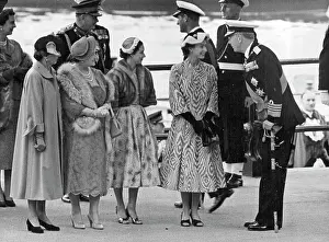 Lady Elizabeth Bowes Prints: King And Queen Of Sweden On State Visit To Britain