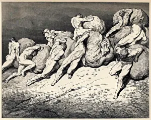 Medium Group Of People Prints: Kingdom of God by Gustave Dore, woodcut, 1857, 1832-1883, Private Collection