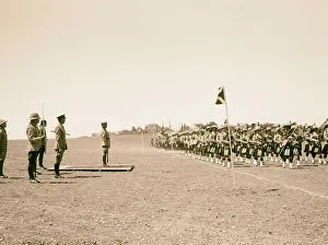 Palestine Prints: King's birthday celebration The March Pass salute taken by His Excellency The High Commissioner 1936