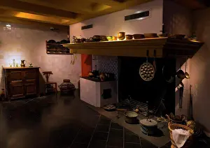 Amsterdam Prints: Kitchen, Rembrandt House Museum, Rembrandthuis, Amsterdam, Netherlands