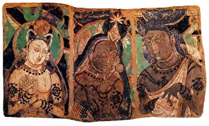 : The Kizil Caves (also romanized Qizil Caves)